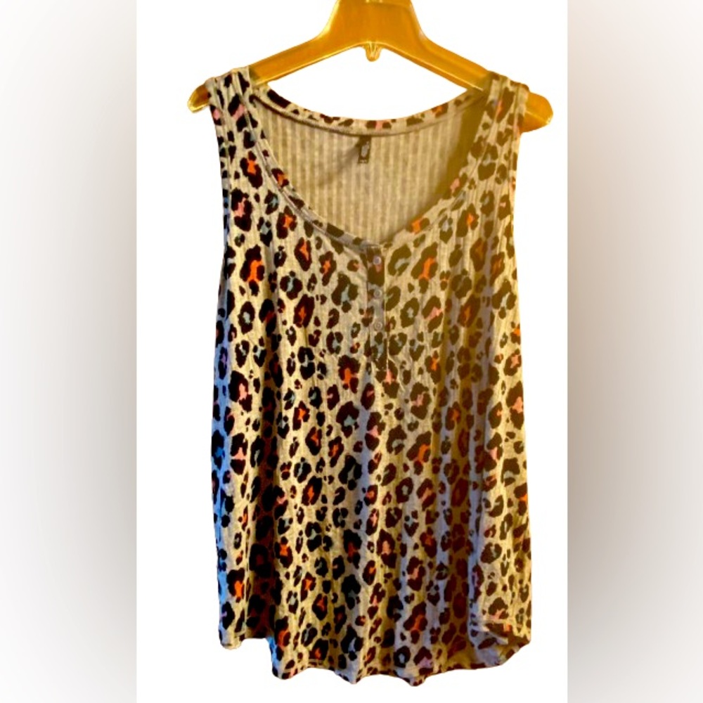 TORRID SLEEP Pajama Top Animal Print Sz 1x 14-16